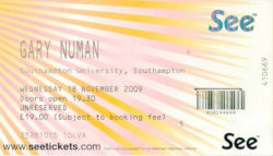 Southampton Ticket 2009